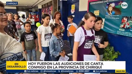 Se realizan las audiciones de Canta Conmigo en Chiriquí