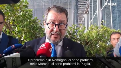 Maltempo in Emilia-Romagna, Salvini: "Il lavoro da fare e' enorme"