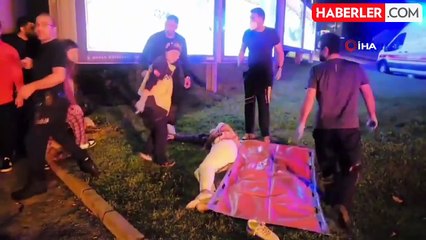 Bursa'da Kaza: Sürücü Camdan Fırladı, Araç Alev Aldı
