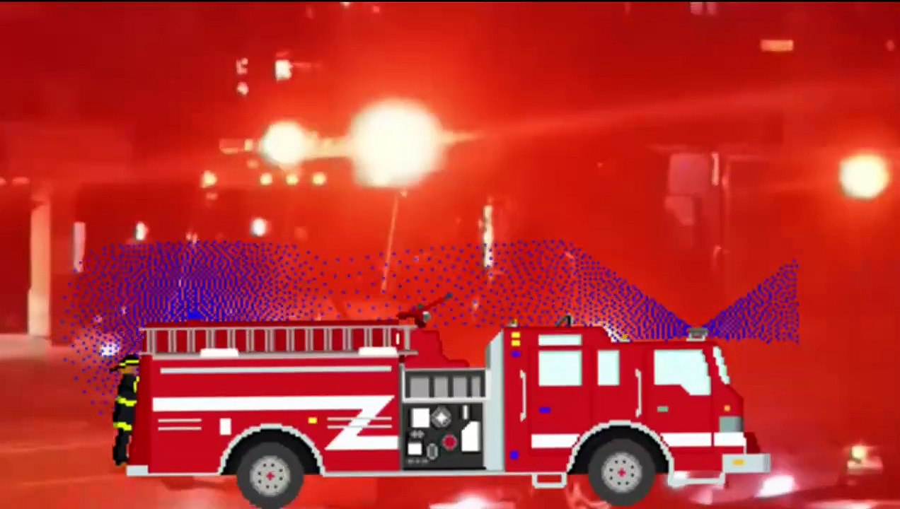 Fire  Truck   Siren  in the Night  #fireengines #shorts895