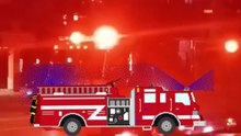 Fire  Truck   Siren  in the Night  #fireengines #shorts895