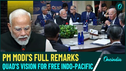 PM Modi in USA: Powerful Remarks at Quad Summit | Championing Global Cooperation & Rules-Based Order