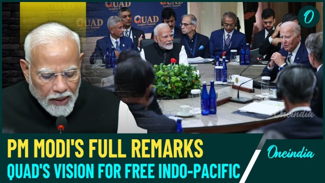 PM Modi in USA: Powerful Remarks at Quad Summit | Championing Global Cooperation & Rules-Based Order