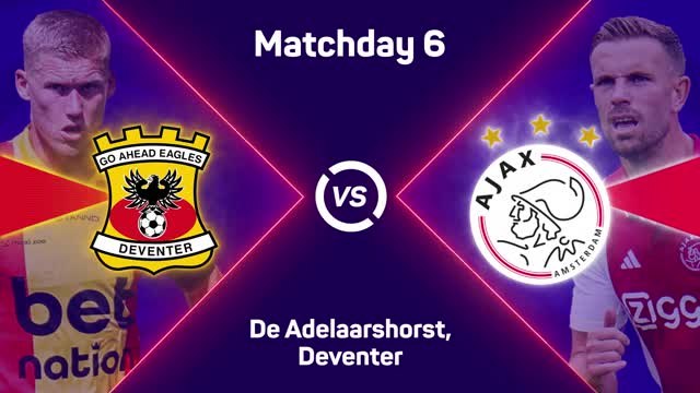 Go Ahead Eagles hold Ajax to 1-1 draw