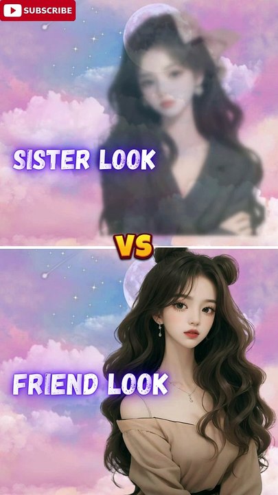 friend look vs sister look ❤️ dress  heels  nails  phone #fashion #youtubeshorts #viralvideo