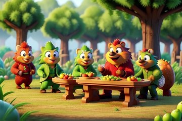 Porcupines' Kid Friendly Song Kids KidsMusic-kids story-kids animation-baby songs-Porcupines song