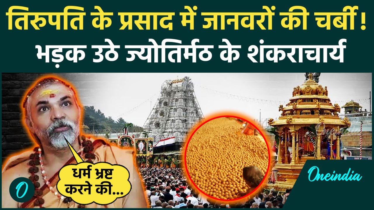 Tirupati Laddu Controversy: तिरुपति विवाद पर भड़के Shankaracharya Avimukteshwaranand | वनइंडिया हिंदी