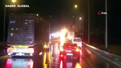 TAG Otoyolu'nda 3 ayrı kaza: 1 ölü, 20 yaralı