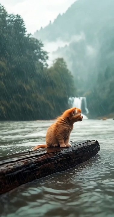 "Tables Turned: Watch This Dog Make a Splash to Escape the Cat!"