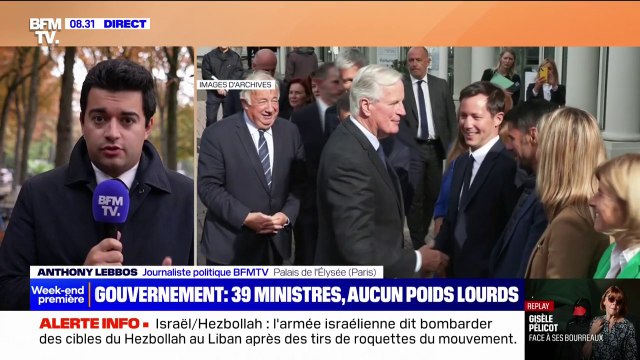 Le premier Conseil des ministres du gouvernement de Michel Barnier aura lieu ce lundi à 15 heures