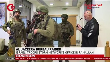 İsrail askerleri baskın düzenlediği Batı Şeria'daki Al Jazeera ofisini kapattı