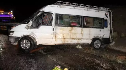 Konya’da devrilen minibüsteki12 tarım işçisi yaralandı