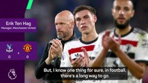 Ten Hag unhappy with United's start to the season