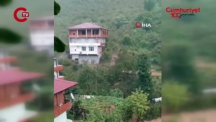 Trabzon'daki heyelanda toprak altında kalan kadın, felaket anlarını anlattı