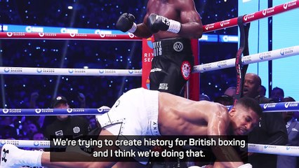 Anthony Joshua says he will continue fighting despite defeat