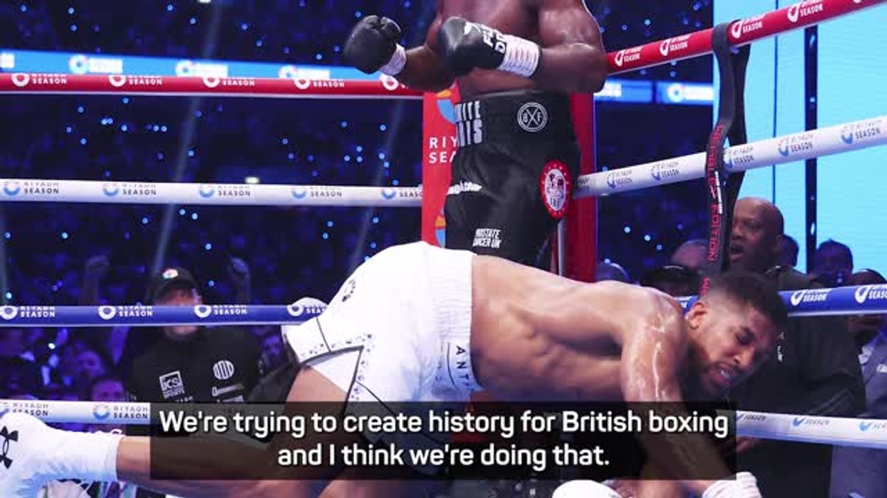 Anthony Joshua says he will continue fighting despite defeat