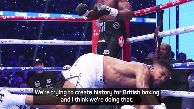 Anthony Joshua says he will continue fighting despite defeat