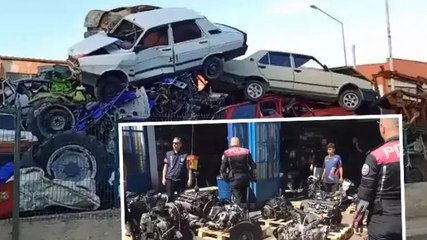 Depremde hasar gören araçlar ile büyük vurgun: 4 kişi yakalandı