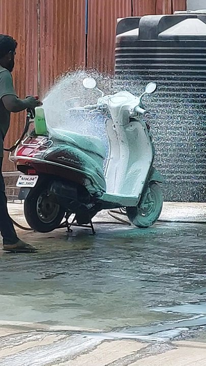 Beautiful bike wash asmr video | Asmr videos | foam wash asmr