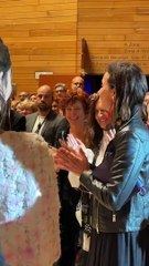 Ovación a Nevenka Fernández en el Festival de San Sebastián