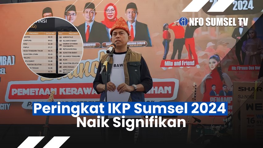 Indeks Kerawanan Pemilu Sumsel Masuk 4 Besar  Nasional, Ini Dua Kabupaten Terkategori Paling Rawan