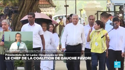 Sri Lanka : le chef de la coalition de gauche Dissanayaka en passe de remporter la présidentielle