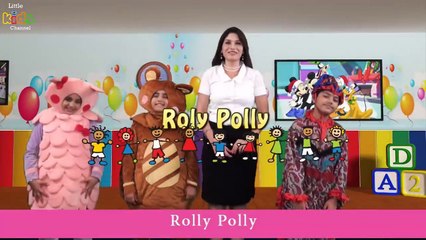 Rolly Polly Rolly Polly with lyrics - Nursery Rhymes