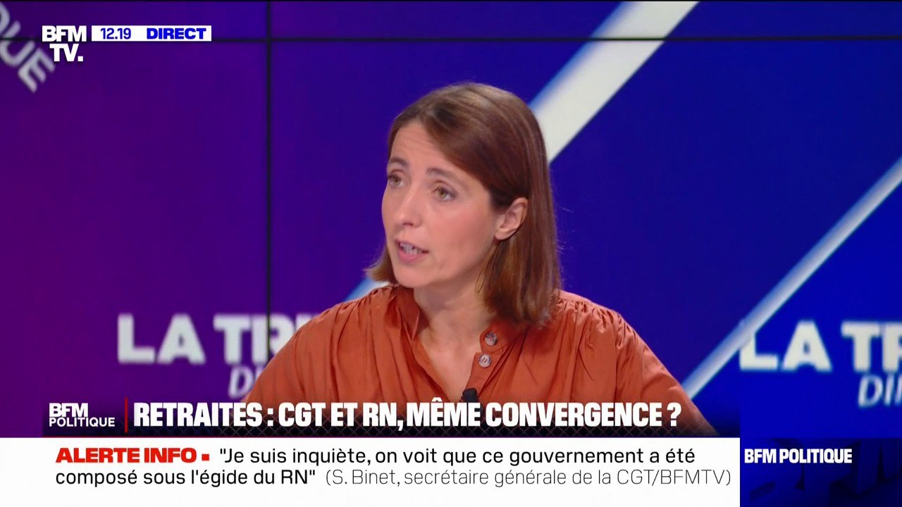 Sophie Binet sur la stratégie politique du RN: "Le Rassemblement national a compris que pour progresser, il fallait qu'il ait les voix du monde du travail"