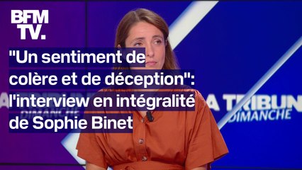 "Un sentiment de colère et de déception": l'interview de Sophie Binet en intégralité