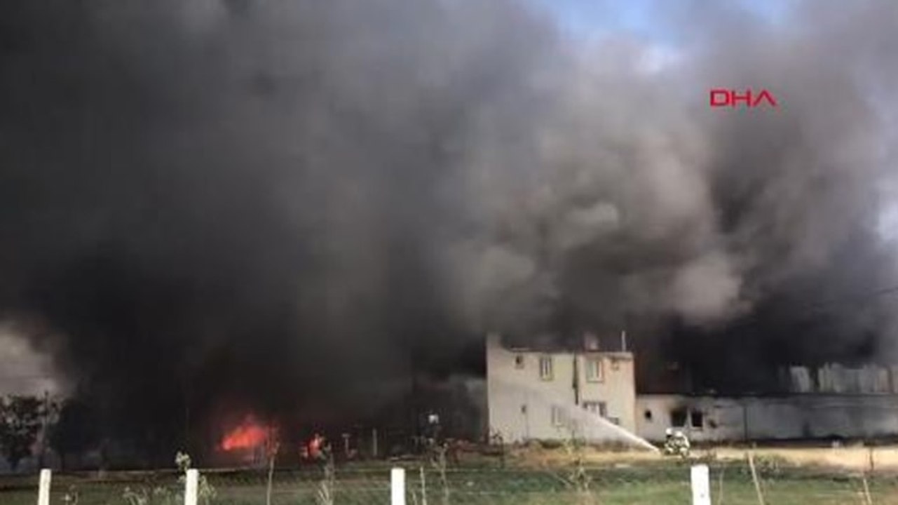 Tekirdağ’da kimyasal madde üreten fabrikada yangın