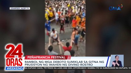 24 Oras Weekend Part 1 - Maulang weekend; Tony Yang sa Senate hearing?; Nakasagasa pinalaya; Gulo sa prusisyon; atbp.