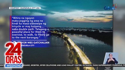 Valenzuela City Boardwalk na nagsisilbi ring flood wall para maharangan ang mga basura, binuksan na sa publiko | 24 Oras Weekend