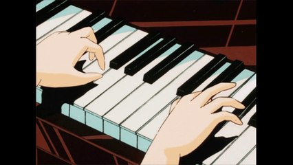 Piano little piece and its transposition on electronic instrumental.