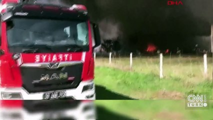 Tekirdağ’da fabrika yangını!