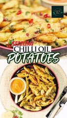 Sizzling Chilli Oil Potatoes Recipe by Cook & Glow