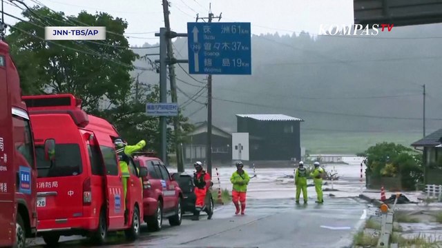 Jepang Dilanda Hujan Deras hingga Picu Longsor, Satu Orang Dilaporkan Tewas