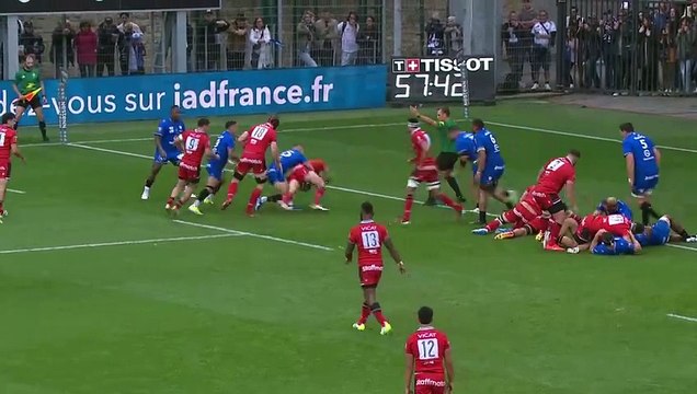 TOP 14 - Essai de Martin MELIANDE (LOU) – RC Vannes – LOU Rugby