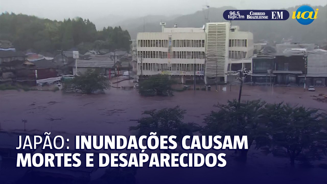 Inundações no Japão deixam um morto e milhares deslocados