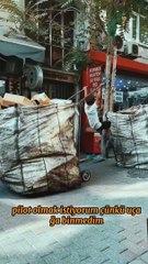 Dokuz yaşında hayatın yükünü sırtlayan bir çocuk