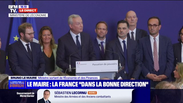 Pas de pouvoirs magiques entre les murs de Bercy: Bruno Le Maire met en garde ses successeurs sur les défis à venir au ministère de l'Économie