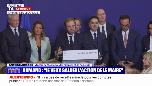 Antoine Armand, nouveau ministre de l'Économie: Nous avons besoin de l'Europe