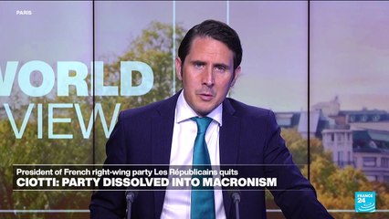 France's right-wing Ciotti quits Les Républicains party, claiming it has dissolved into macronism