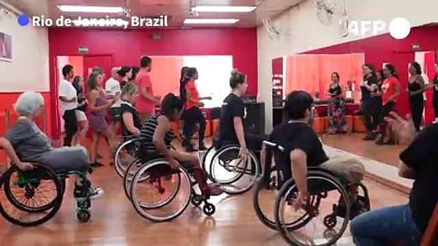 Brazilian wheelchair users learn to dance at Rio academy