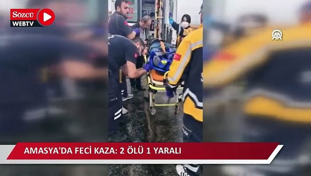 İki otomobilin çarpıştığı kazada 2 kişi öldü, 1 kişi yaralandı