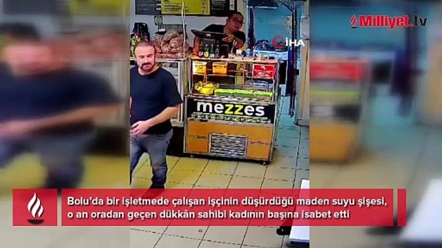Sosyal medyada olay oldu! Soda şişesi kafasına geldi: Onlar bile şaşırdı