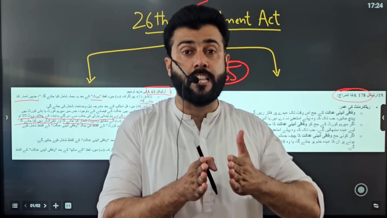 Constitutional Amendments Bill 2024 _ the need for Maulana Fazl Rahman explained by Tariq Pathan