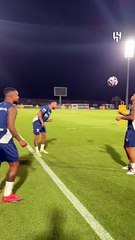 Neymar Trains With Al Hilal Teammates
