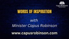 Perfection of God by Minister Capus Robinson