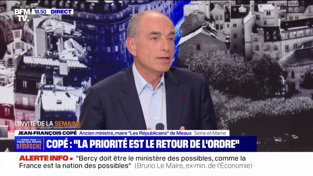 Gouvernement Barnier: La priorité absolue, c'est le retour de l'ordre , déclare Jean-François Copé
