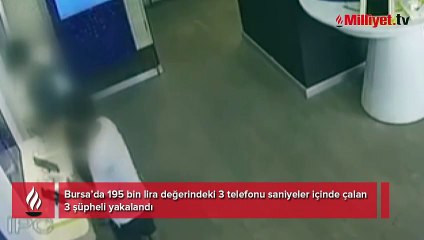 195 bin liralık telefonları saniyeler içinde çaldılar! İki çocuk yakalandı